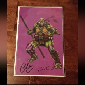 T.M.N.T. Donatello #1 SDCC Escorza Brothers Signed With COA Comic